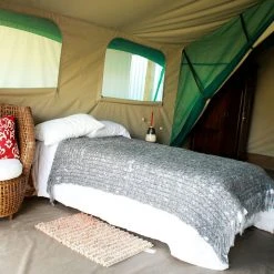 CANVAS TENTS BushTec Adventure Meru Echo 2200 Multi-Room With Veranda Combo Glamping Tent - ALFCSDCT