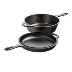 Lodge Cast Iron 10 3/4" Skillet 3.2 Qt Pot Combo Set Lodge Cookware