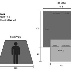 Kodiak Canvas 10x10 Flex-Bow VX Tent CANVAS TENTS