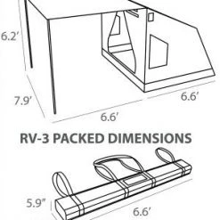 Oztent RV 3 - 4 Person 30 Second Tent CANVAS TENTS