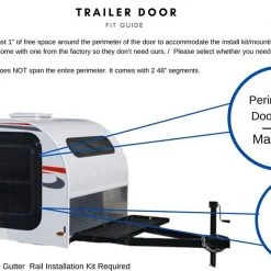 PahaQue 5 X 7 Teardrop Trailer Side Tent - SR57N-A 7 PahaQue 5 X 7 Teardrop Trailer Side Tent - SR57N-A