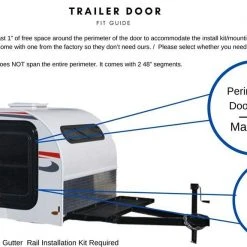 PahaQue Mounting Kit For Teardrop (10x10 Or 5x7) Side Tents
