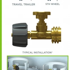 Diversified Power ACME GasStop RV Propane Emergency Valve - GSUSA2 GASSTOP SHUT OFF VALVES